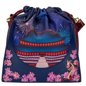 Disney Loungefly Mulan Castle Crossbody Bag